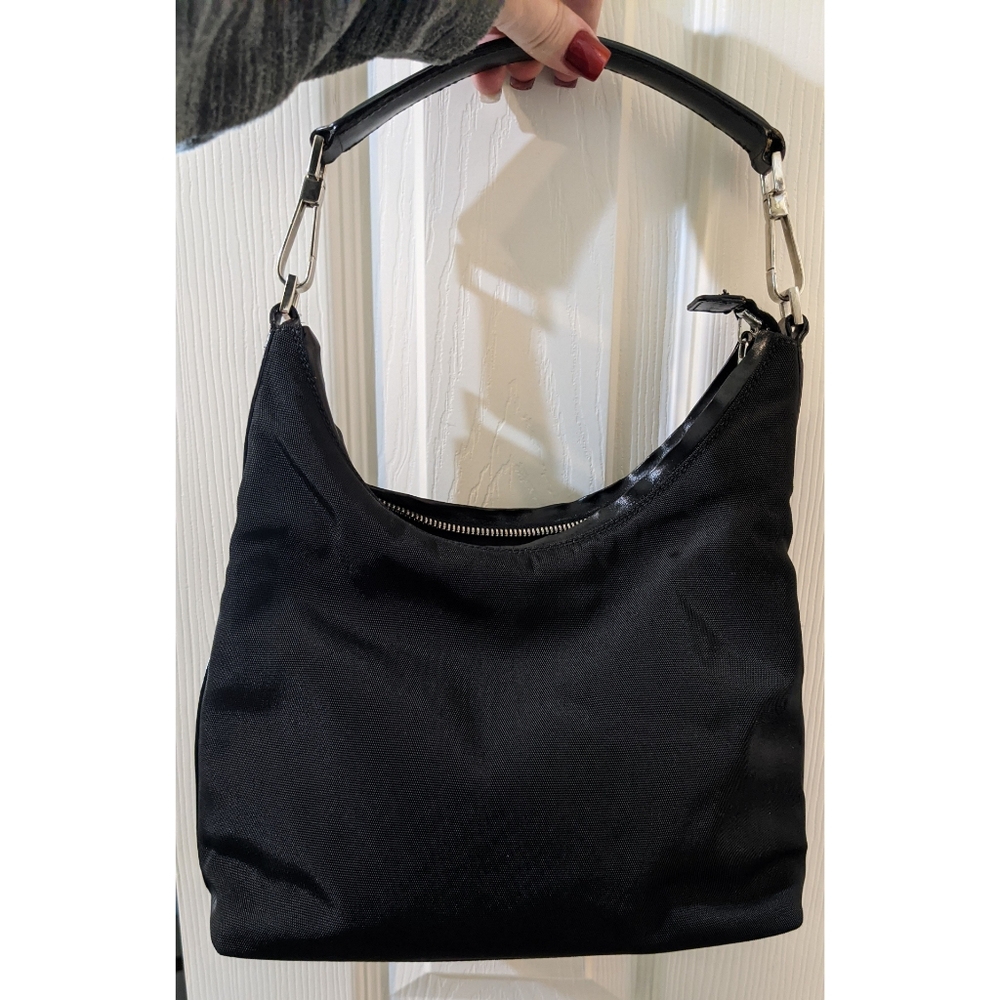 Gucci Hobo Jackie Black Nylon Shoulder Bag